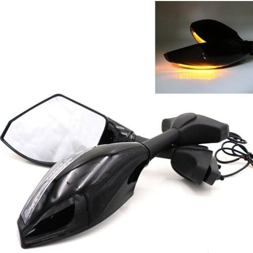 GSXR1000 2007 2008 2009 2010 Motorcycle Rearview Mirror with turning light For SUZUKI GSX R1000 2007 2008 2009 2010 GSXR 1000