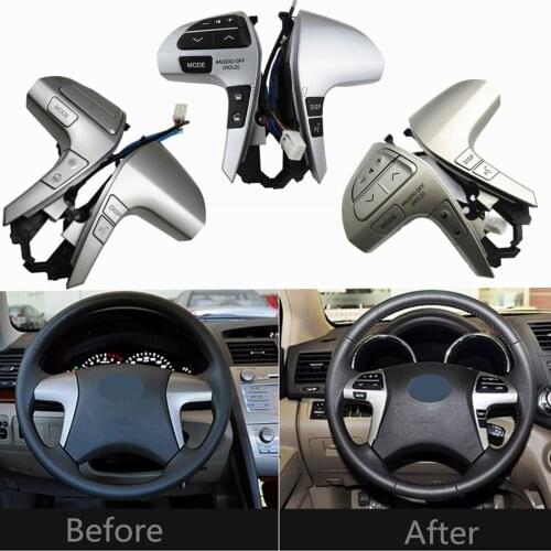 Steering Wheel Audio Control Button With Bluetooth 84250-06160 For Toyota Camry Corolla Hilux Vigo Highlander Innova 2011-2013