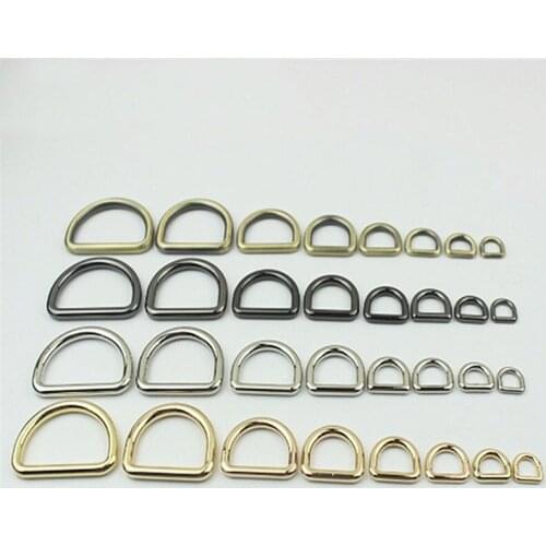 10-38mm O D Ring Pressure Casting Metal Buckles Strap Belt Dog Pet Collar Webbing Clasp Dee Rings DIY Craft Bags Accessories