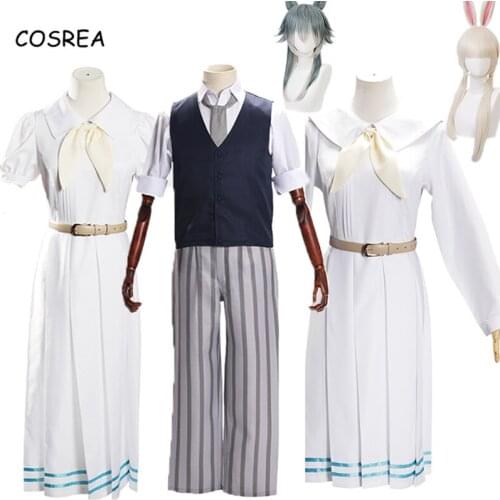 BEASTARS Cosplay Costume Legoshi Shirt+Vest+Pants Full Set Legoshi Wig Haru School Uniform Adult Halloween Christmas Disfrazs