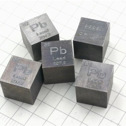 10mm Lead Pb Cubic Periodic Table Cube 99.99% Pure Lead Cubic Metal Gift Rare Metal Lead Element Block Sample
