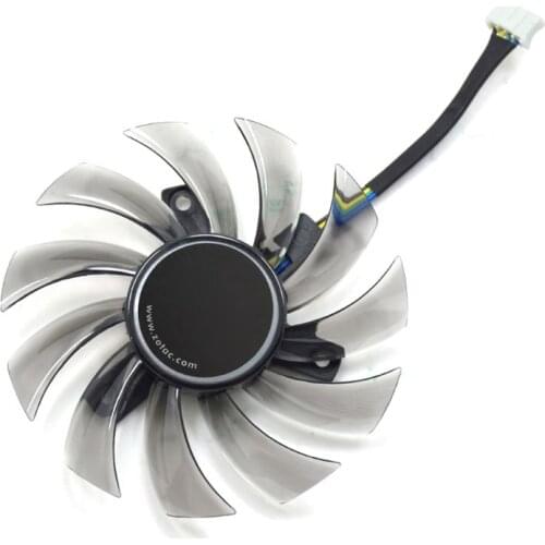 75mm GA81S2U DC 12V 0.35A 4Pin Cooler Fan 40x40x40MM For ZOTAC GTX 970 Graphics Video Card Fans 85WD