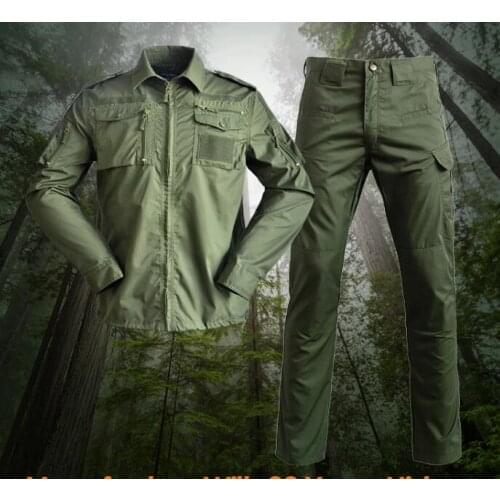Soldier Camouflage Jacket Set Men Army Windbreaker Hunting Clothes Set camo Military Jacket /Pants militar chaqueta