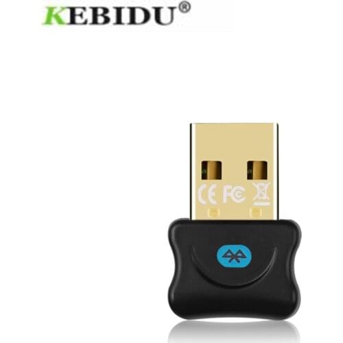 Kebidumei Mini USB Adapter Wireless Bluetooth 5.0 Bluetooth Dongle Music Sound Bluetooth Transmitter Receiver Adapter For PC