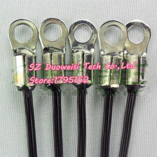 20 pcs / lot NTC thermistor temperature sensor module 10K brass ring inner diameter 4.2MM accuracy of 1% B value 3950 100MM