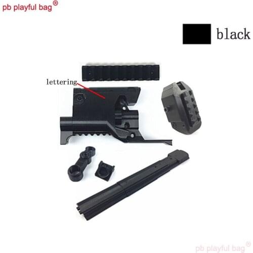 PB Playful bag Outdoor sports childrens toys mp5k Kit Soft bullet gun 3D printing material competitive accessories QG16