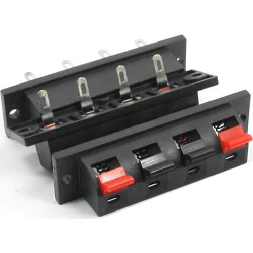 Single Row 4 Pin 4 Position Speaker Terminal Board Connectors 5 Pcs