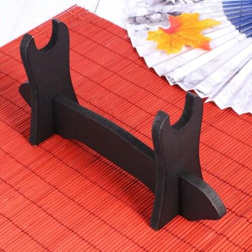 2pcs Black Display Stand Stand Delicate Wooden Katana Display Bracket Rack Holder Stable Organizer Stand Delicate Wooden Katana