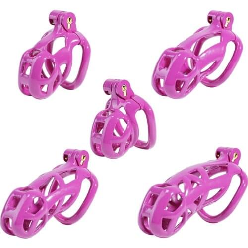 Upgrade Cobra Male Chastity Device With Arc-shaped 4 Penis Rings,Cock Cage,Chastity Belt,Penis Sleeve,BDSM Sex Toys For Men Gay