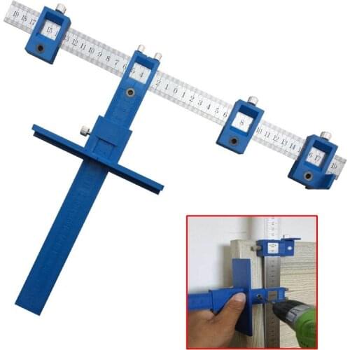 Detachable Handle Positioning Punch Center Drill Bit Guide Sleeve Adjustable Locator Home Woodworking Tools For Doors Cabinets