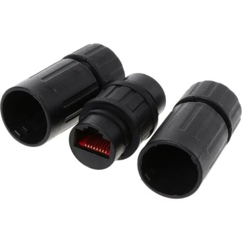 Lan Coupler RJ45 Waterproof Install Adapter Female to Female Jack Inline Connector Extender Protector Plug Cable Outdoor