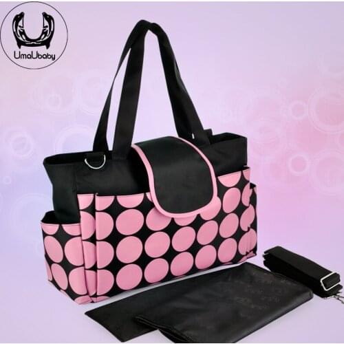 UmaUbaby Diaper Bag Multifunctional Large Capacity One-Shoulder Mommy Bag Newborn Travel Stroller Handbag Organizer Insert