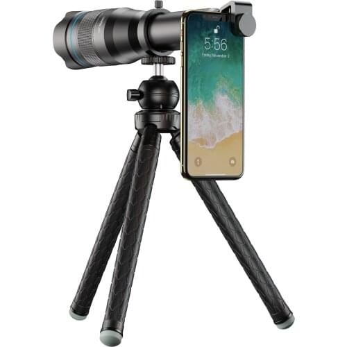 Apexel HD 60X Lens Universal Optical Portable Smartphone Pro Camera Telephoto Lens for iPhone Android Mobile