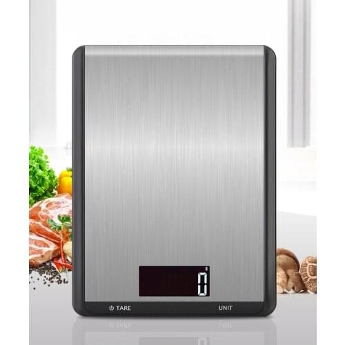 5kg Kitchen Scale Multi-Function Electronic Scales Weighing Scale Food Diet Balance Measuring Tool Stainless Steel 7 Units