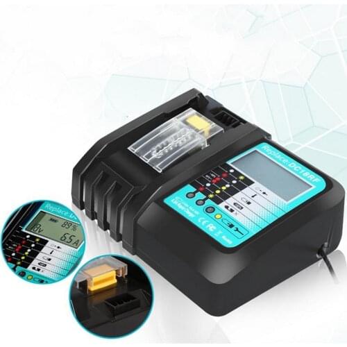 6.5A Fast Battery Charger For Makita 14.4V 18V BL1830 Bl1430 DC18RC DC18RF EU Plug fan cooling and high quality DC18RF Charger