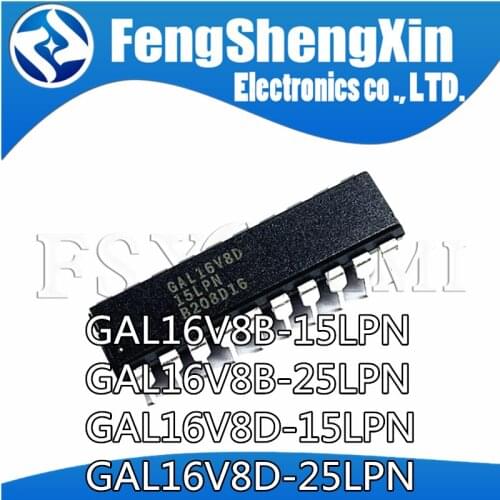 10pcs/lot GAL16V8D-15LPN GAL16V8D-15LP GAL16V8D DIP-20 Complex Programmable Logic Device