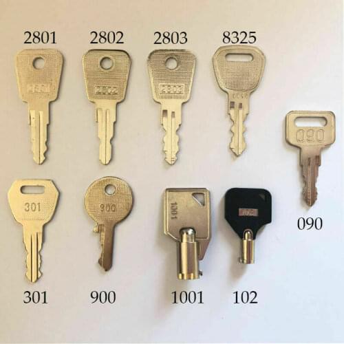 14 pcs Hot Sell Elevator Key Set 2801 2802 2803 Control Machine Room Key Chain