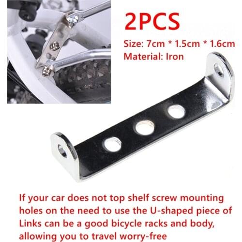 2pcs/lot Bike Rear Pannier Racks Connector Carry Carrier Seatpost Bicycle Mount Adapter