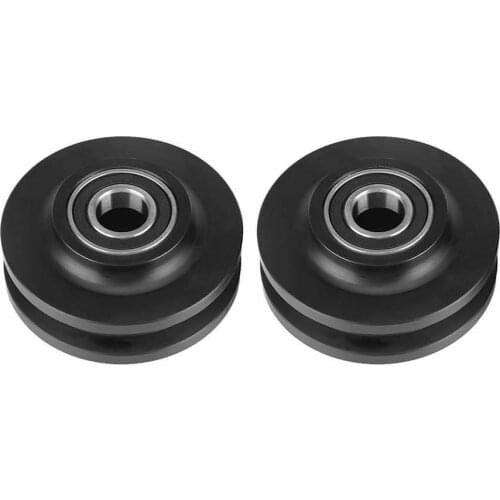 2Pcs/set Bathroom Bouble Bearing Sliding Barn Door Pulley Door Wheel Closet Hardware Roller