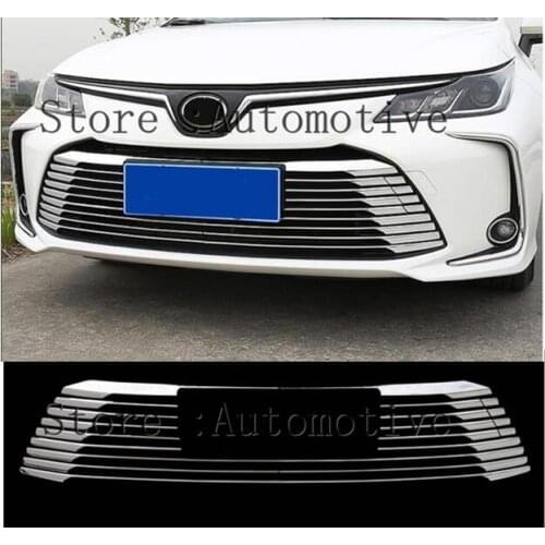 22 pcs for Toyota Corolla Altis 2019 2020 2021 Chrome Front Bumper Grille Moulding cover trim Car styling