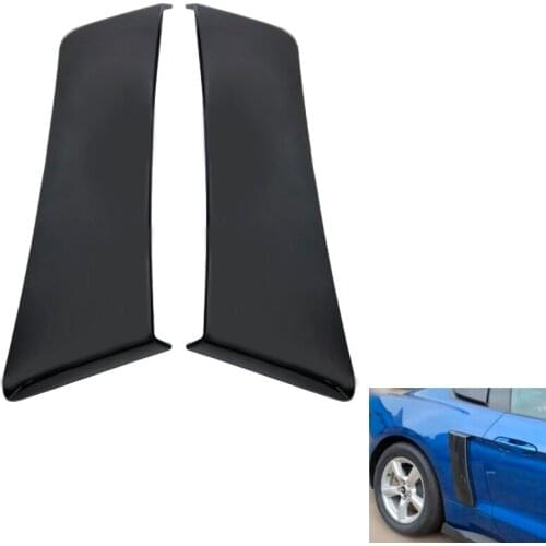 1pair Car accessories Wide-body Round Eyebrow Outlet Rear Quarter Panel Side Scoops For Ford Roush Mustang 2015-2019