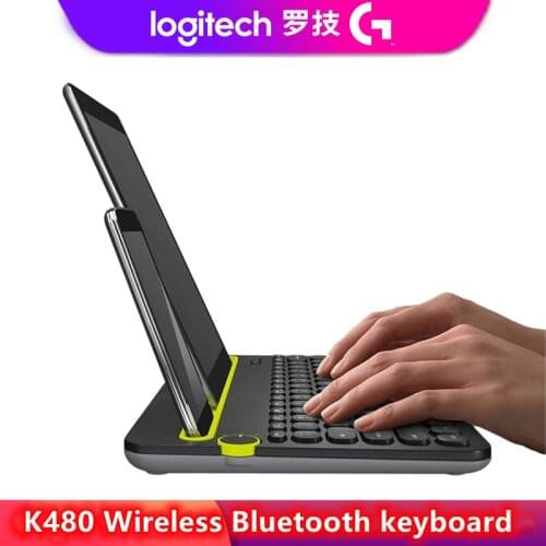 Logitech K480 wireless bluetooth keyboard connection multi-device keyboard IPAD/mobile phone computer notebook keyboard/office