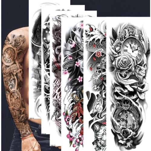 Large temporary tattoos women thigh leg tattoo sleeve pattern waterproof tatoo sticker body art sexy tatoo fake water sheet