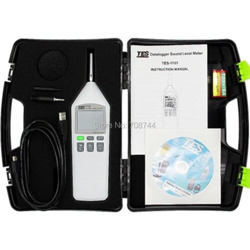 TES-1151 Digital Sound Level Meter 30 to 130 dB TES1151 DC/AC Noise Level Tester