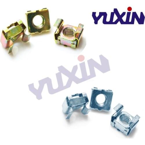 100Pcs/50Pcs M4 M5 M6 M8 M10 Carbon Steel With Zinc Plated Floating Nut Cassette Elastic Enclosure Card Cage Nuts