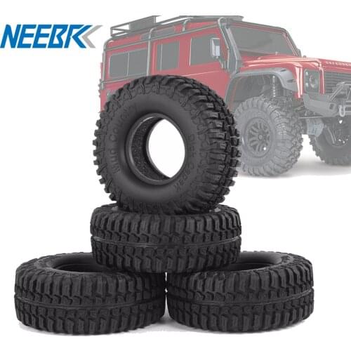 4PCS 1:10 climbing car many lines wear-resisting 1.9 inch tire skin with inner gallbladder for SCX10 AX10 universal application