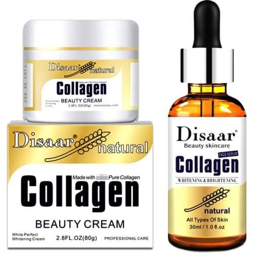 Collagen Cream Best Moisturizer Hyluronic Face Lift Whitening Cream Skin Care +Moisturizing Anti-aging Anti Wrinkle Facial Serum