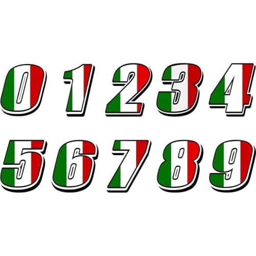 Creative Fine Decal Italy Italian Flag Car Styling Racing Number Motocross Auto Stickers Bike Waterproof Decals Kk15*15cm