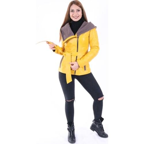 2021 Fashion Genuine Leather Jacket Women Real Sheepskin Coat Rivet Motorcycle Biker Jacket Female Sheep Leather Coat