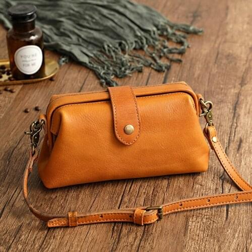 Retro handmade vegetable tanned cowhide summer bag temperament fashion versatile one-shoulder cross-body bag party hand bag