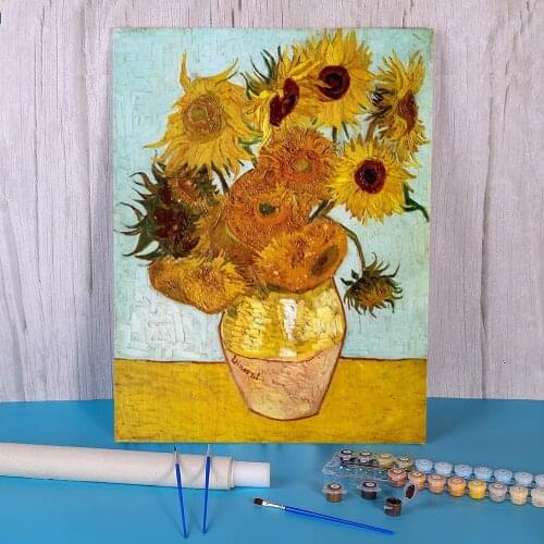 Landscape Van Gogh DIY Paint By Numbers Complete Kit Acrylic Paints 40*50 Picture By Numbers Photo Handmade Handiwork
