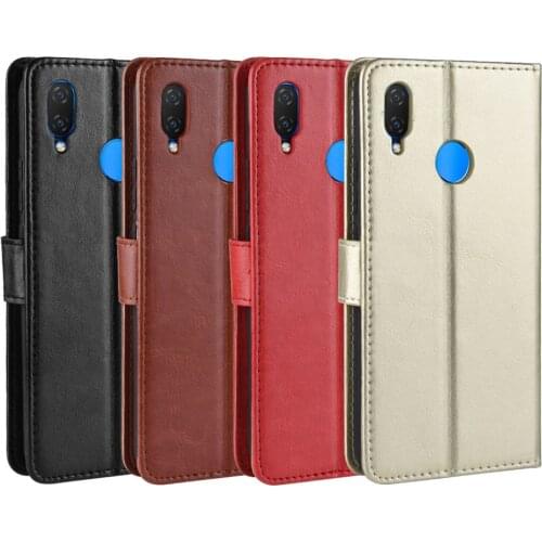 New For Huawei nova 3i Case Huawei nova3 Retro Wallet Flip Style Glossy PU Leather Cover For Huawei Nova 3/Nova3i Phone Cases