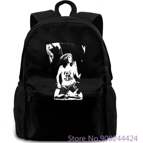 Patti Smith Live Concert New Black Rock Music Cartoon Print Text backpack