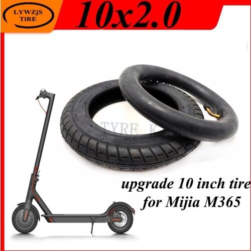 Upgrade 10 Inch Tire for Mijia M365 Electric Scooter 10x2 Pneumatic Tire Wheel Replacement Parts