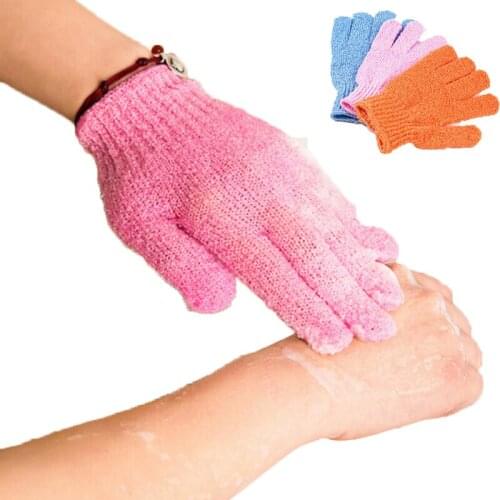 Exfoliating Bath Glove Shower Skin Care Back Body Scrub Cleaning Massage Mitt Rubbing Mud Sponge Health Beauty Wash Tool