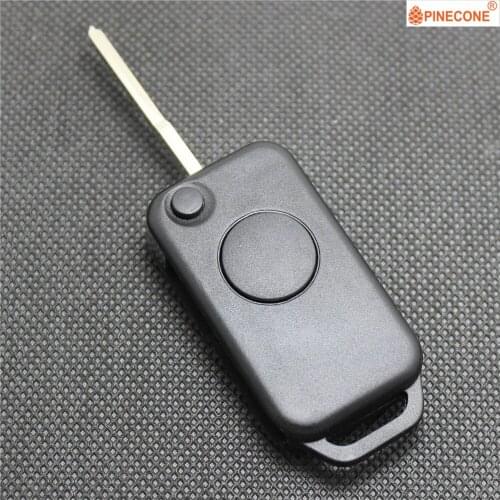 PINECONE for Mercedes Benz W168 W124 W202 W203 W210 W211 Smart For Two 1 Button HU64 Blade Replacement Remote Car Key Fob Shell