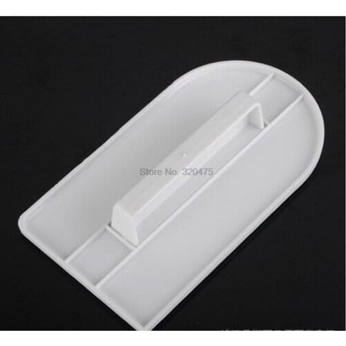 By dhl 200pcs Plastic Cake Smoother Polisher Tools Cake Decorating Smoother Fondant Cake Spatulas DIY Baking Tools