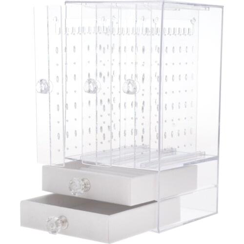 Jewelry Necklace Earrings Hanging Stand Drawer Box Show Rack Tool Home Use