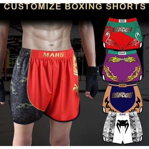 Full-body customize boxing shorts MMA athletics combat sport shorts for men