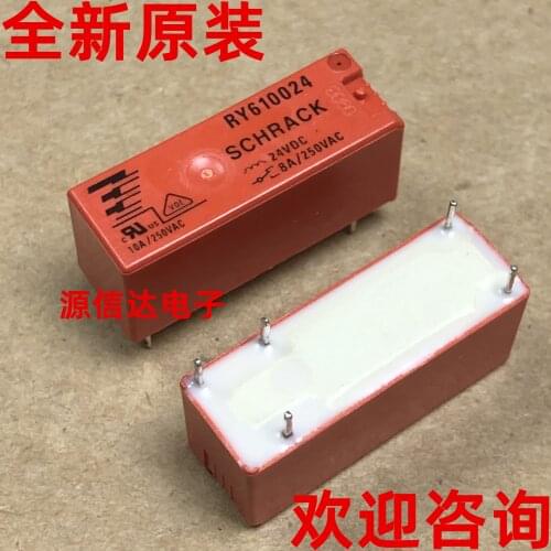 New original RY610024 8A 250VAC one on one off relay imported from stock