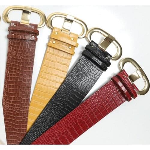 2021 Best Hot Model Women And Girls 7 CM Belt Luxury Golden Vintage Designer Faux Leather Belt Jeans Modern Brands colors