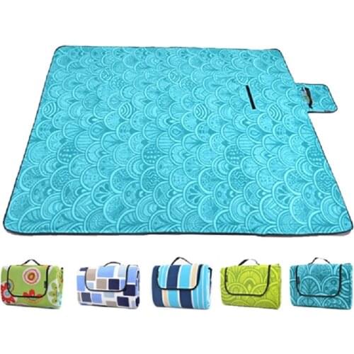 Foldable Waterproof Picnic Mat Outdoor Portable Travel Beach Mat Sleeping Mattress for Camping Hiking Moisture-proof Pad 2 Sizes