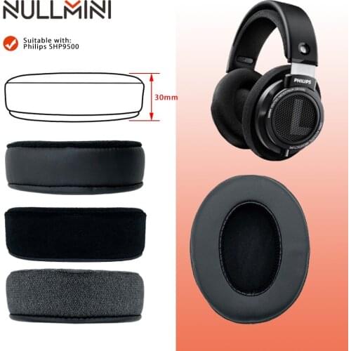 NullMini Replacement Earpads for Philips SHP9500 Headset Headphones Leather Sleeve Earphone Earmuff