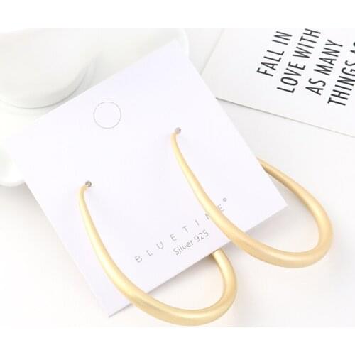 TONGKWOK Bohemia Exaggeration Dangle Earrings For Women Silk Thread Tassel Metal Long Chandelier Earrings #140569