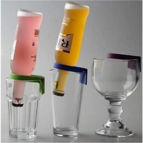 3 Pcs ABS Bottle Buckle Beer Cocktail Snap Bar Drink Clips Bottle Holder (Size: Pack of 3)