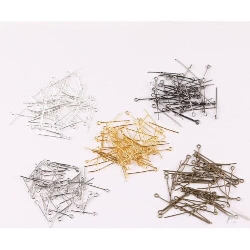 20gram/bag Eye Head Pins 16 20 26 30 35 40 45 50 mm Metal Eye Pins Connector For Diy Earrings Jewelry Making Findings